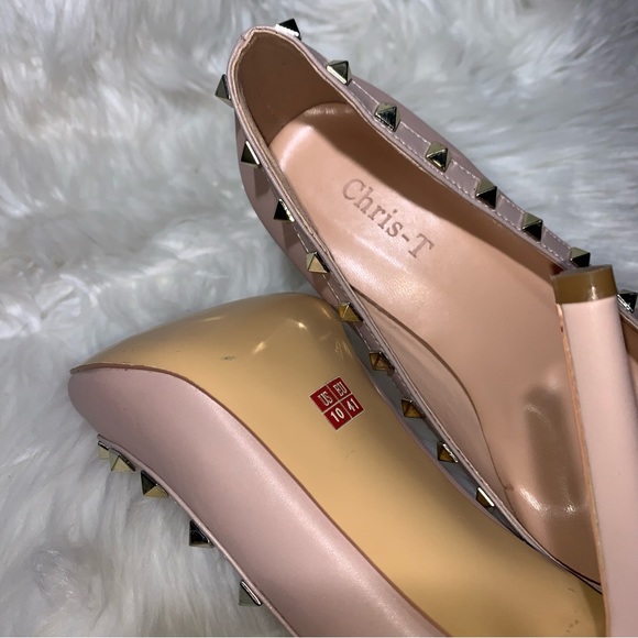 Blush Studded 4” Stilettos 🔥 Sz 10 - Picture 9 of 10